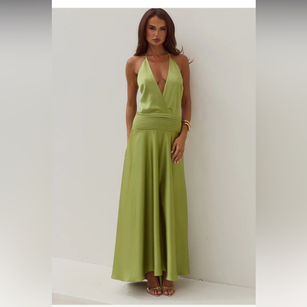 Runaway the Label Amadine Deep Plunge Maxi Dress